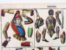 Pantins. Image d'épinal n° 617. [JEU ANCIEN ORIGINAL - COMMEDIA DELL'ARTE] . IMAGERIE D'EPINAL ; FABRIQUE DE PELLERIN.  