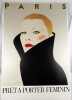 PARIS. PRET A PORTER FEMININ. [AFFICHE - PUBLICITÉ - MODE] . RAZZIA. 