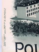 Manufacture de Couvertures, Molletons, Portières. Tissus d'Ameublement. Usine de cours. Impressions, Blanchiment, Teinture, Filature, Tissage, Apprêts. Usines des Moulins. Poizat frères, Cours, Rhône, France [AFFICHE ORIGINALE]  par POIZAT FRERES.  - Image 6