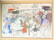 Album Amicorum pour "Tiou" Gas, épouse de René Gas, enrichi de pièces uniques : oeuvres graphiques originales et lettres ou poèmes manuscrits.  par COLLECTIF.  - Image 16