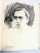 Album Amicorum pour "Tiou" Gas, épouse de René Gas, enrichi de pièces uniques : oeuvres graphiques originales et lettres ou poèmes manuscrits.  par COLLECTIF.  - Image 17