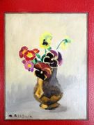 Album Amicorum pour "Tiou" Gas, épouse de René Gas, enrichi de pièces uniques : oeuvres graphiques originales et lettres ou poèmes manuscrits.  par COLLECTIF.  - Image 2