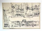 Album Amicorum pour "Tiou" Gas, épouse de René Gas, enrichi de pièces uniques : oeuvres graphiques originales et lettres ou poèmes manuscrits.  par COLLECTIF.  - Image 5