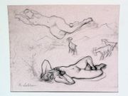 Album Amicorum pour "Tiou" Gas, épouse de René Gas, enrichi de pièces uniques : oeuvres graphiques originales et lettres ou poèmes manuscrits.  par COLLECTIF.  - Image 7