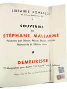 Un Faune. Ouvrage en 4 volumes : MALLARME, Stéphane. L'après-midi d'un faune. / DEBUSSY, Claude. Prélude à l'après-midi d'un faune. / MALLARME, Stéphane. Le Réveil du Faune. / CHARPENTIER, Henry. Gloses ; suivies de : MALLARME, Stéphane. Offrandes à divers du faune.  par MALLARME, Stéphane ; DEBUSSY, Claude ; CHARPENTIER, Henry ; DEMEURISSE, René.  - Image 18