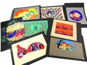 Ensemble de 30 projets de décors pour Boîtes de confiserie pour la Marquise de Sévigné, Suchard ou autres. [MAQUETTES ART DÉCO]  par ATELIER BAQUÉ ; Edition Artistique de Luxe, Anc. Ets. L. MARBOEUF & Cie.  - Image 1