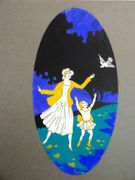 Ensemble de 30 projets de décors pour Boîtes de confiserie pour la Marquise de Sévigné, Suchard ou autres. [MAQUETTES ART DÉCO]  par ATELIER BAQUÉ ; Edition Artistique de Luxe, Anc. Ets. L. MARBOEUF & Cie.  - Image 4