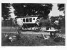 Les artistes peintres et la caravane hippomobile. Photographie originale. . LOUIS, Christian. 