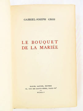 Le Bouquet de la Mariée. . GROS, Gabriel-Joseph.