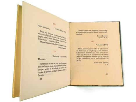Dialogue Stéphane Mallarmé - Francis Jammes, 1893-1897. . MALLARMÉ, Stéphane ; JAMMES, Francis.