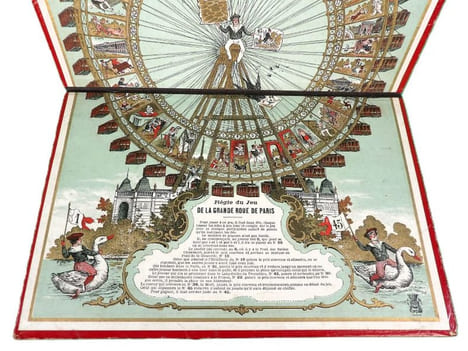 Jeu de la Grande Roue de Paris. [JEU ANCIEN - EXPOSITION UNIVERSELLE 1900]. [SIMONIN-CUNY] 