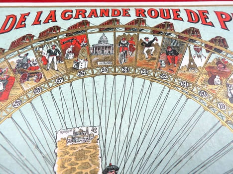 Jeu de la Grande Roue de Paris. [JEU ANCIEN - EXPOSITION UNIVERSELLE 1900]. [SIMONIN-CUNY] 