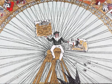 Jeu de la Grande Roue de Paris. [JEU ANCIEN - EXPOSITION UNIVERSELLE 1900]. [SIMONIN-CUNY] 