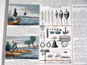 Le parfait Pêcheur. Description des diverses natures de pêches, saisons, filets engins, appâts. [GRAVURE XIXe ORIGINALE AQUARELLÉE - PÊCHE - POISSONS]  par  - Image 3