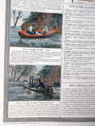 Le parfait Pêcheur. Description des diverses natures de pêches, saisons, filets engins, appâts. [GRAVURE XIXe ORIGINALE AQUARELLÉE - PÊCHE - POISSONS]  par  - Image 7