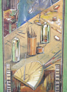 4 Projets d'étendards : les horlogers, les fondeurs et ciseleurs, les miroitiers et la fédération des métiers d'art. Aquarelle originale signée [MÉTIERS - ARTISANAT - CORPORATION].  par VERGNOLET, Tony.  - Image 12