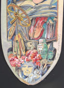 4 Projets d'étendards : les horlogers, les fondeurs et ciseleurs, les miroitiers et la fédération des métiers d'art. Aquarelle originale signée [MÉTIERS - ARTISANAT - CORPORATION].  par VERGNOLET, Tony.  - Image 9