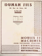 Catalogue de Moules et Machines pour Pâtissiers, Glaciers, Confiseurs, Chocolatiers, Restaurateurs, etc.  par DUNAN FILS.  - Image 3