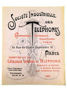 Chapitre VII du Catalogue Général de Téléphonie. Tableaux et Postes à plusieurs directions pour Installations privées. 1910.  par SOCIÉTÉ INDUSTRIELLE DES TÉLÉPHONES.  - Image 1