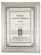 Garnitur moderner Richtung n° 8943 (Ensemble de style moderne). TYPOGRAPHIE ART NOUVEAU.  par MAGDEBURGER GRAVIRANSTALT VORMALS EDM. KOCK & CO. m. b. H.  - Image 2