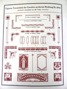 Garnitur moderner Richtung n° 8943 (Ensemble de style moderne). TYPOGRAPHIE ART NOUVEAU.  par MAGDEBURGER GRAVIRANSTALT VORMALS EDM. KOCK & CO. m. b. H.  - Image 3