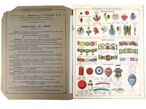 Catalogue d' Articles de fêtes et Cotillons. Ballons. . J. PATUREL & Cie. 