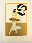Dessert song. Gravure originale au pochoir. ART DÉCO.  par LEPAPE, Georges.  - Image 2