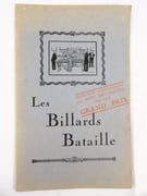 Les Billards Bataille. Catalogue. Plaquette des billards Bataille éditée pour l'Exposition Internationale des Arts Décoratifs de Paris 1925.  par MAISON BATAILLE.  - Image 1