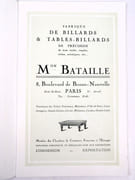 Les Billards Bataille. Catalogue. Plaquette des billards Bataille éditée pour l'Exposition Internationale des Arts Décoratifs de Paris 1925.  par MAISON BATAILLE.  - Image 3