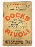 Tarif de Gros n°28 Docks Rivoli. Catalogue de vélocipédie 1912. [CYCLISME]  par Etablissements DOCKS RIVOLI.  - Image 1