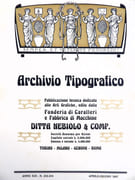 Archivio Tipographico. [PLAQUETTE TYPOGRAPHIE ART NOUVEAU]  par NEBIOLO.  - Image 3