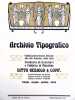 Archivio Tipographico. [PLAQUETTE TYPOGRAPHIE ART NOUVEAU] . NEBIOLO. 