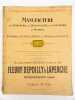 Catalogue de la Manufacture de Serrurerie, de Quincaillerie et de Cuivrerie de Picardie, Fleury-Depoilly & Laperche. Tarif n&deg;25. . FLEURY-DEPOILLY & ...