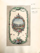 Recueil de 42 modèles proposé par un peintre décorateur (Vitrail peint, papiers peints, plafonds, etc.). [CATALOGUE - ARTS DÉCORATIFS]   par ANONYME.  - Image 1