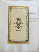 Recueil de 42 modèles proposé par un peintre décorateur (Vitrail peint, papiers peints, plafonds, etc.). [CATALOGUE - ARTS DÉCORATIFS]   par ANONYME.  - Image 7