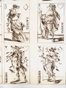 Projet de jeu de cartes. Gravure originale sur papier.  par  WEISBUCH, Claude.  - Image 1
