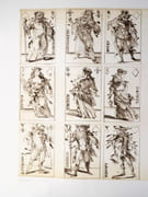 Projet de jeu de cartes. Gravure originale sur papier.  par  WEISBUCH, Claude.  - Image 3