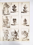 Projet de jeu de cartes. Gravure originale sur papier.  par  WEISBUCH, Claude.  - Image 4