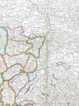 Carte de la France divisée en 85 départemens suivant les décrets de l'Assemblée Nationale, sanctionnés en 1792, dressée sur les Mémoires de l’Académie ...