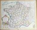 Carte de la France divis&eacute;e en 85 d&eacute;partemens suivant les d&eacute;crets de l'Assembl&eacute;e Nationale, sanctionn&eacute;s en 1792, dress&eacute;e sur les M&eacute;moires de l’Acad&eacute;mie ...