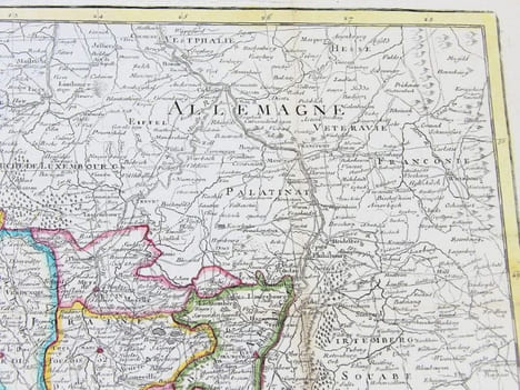Carte de la France divisée en 85 départemens suivant les décrets de l'Assemblée Nationale, sanctionnés en 1792, dressée sur les Mémoires de l’Académie ...