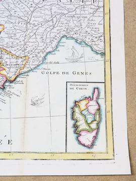 Carte de la France divisée en 85 départemens suivant les décrets de l'Assemblée Nationale, sanctionnés en 1792, dressée sur les Mémoires de l’Académie ...