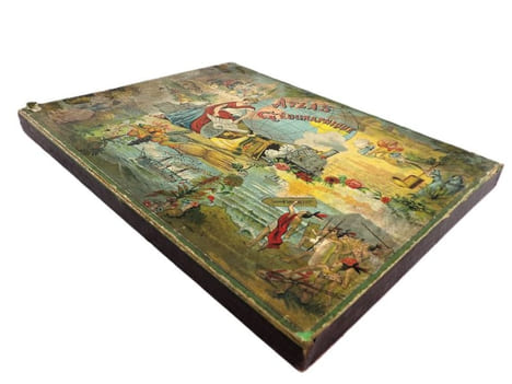 Atlas Géographique. [PUZZLE - JEU DE PATIENCE] . [SAUSSINE, Léon] 