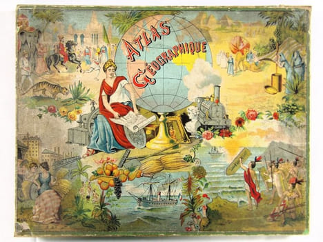 Atlas Géographique. [PUZZLE - JEU DE PATIENCE] . [SAUSSINE, Léon] 