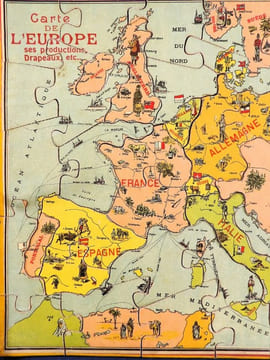 Atlas Géographique. [PUZZLE - JEU DE PATIENCE] . [SAUSSINE, Léon] 
