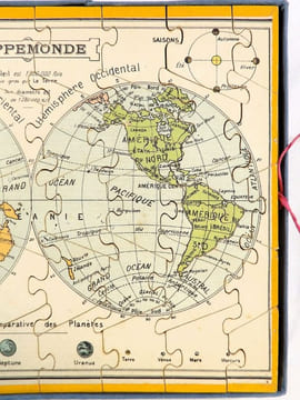 Atlas Géographique. [PUZZLE - JEU DE PATIENCE] . [SAUSSINE, Léon] 