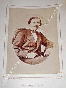 Photographie ancienne de MARTHA Benjamin-Constant, accompagnée de sa biographie. Biographies Alsaciennes.