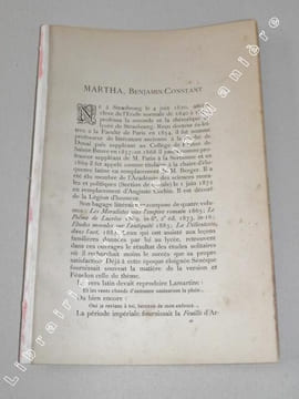Photographie ancienne de MARTHA Benjamin-Constant, accompagnée de sa biographie. Biographies Alsaciennes.. MEYER - RISTELHUBER - MARTHA ...