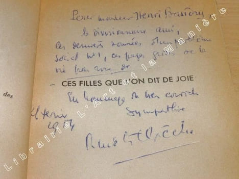 Ces filles que l'on dit de joie. . René DELPÊCHE.