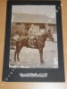 Photographie argentique ancienne représentant un cavalier sur son cheval. JAPON. . [ANONYME]